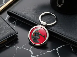 Metal Keychain Alloy Style and Racing Finish